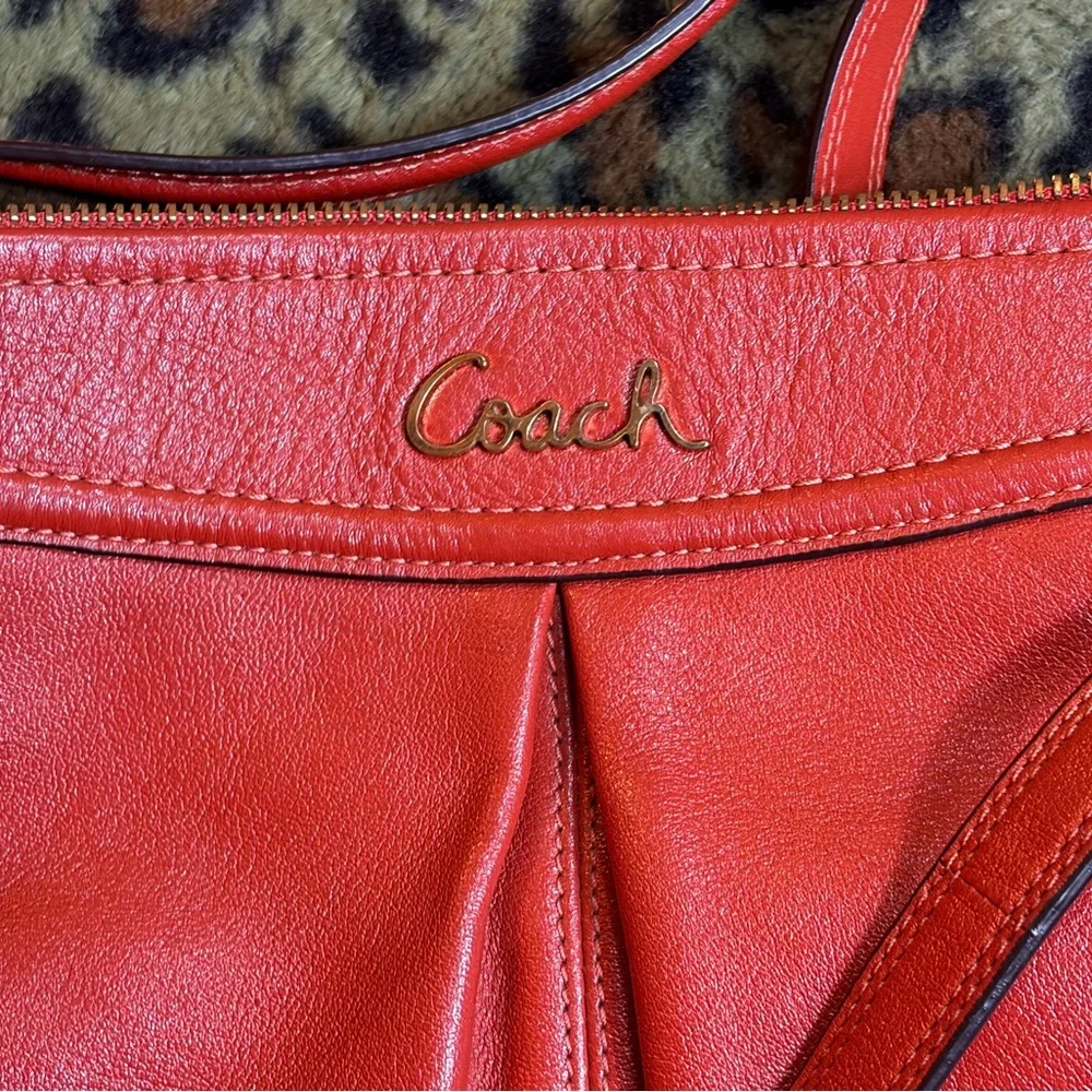 Coach Ashley Hippie Crossbody Leather Shoulder Bag and Wallet Set